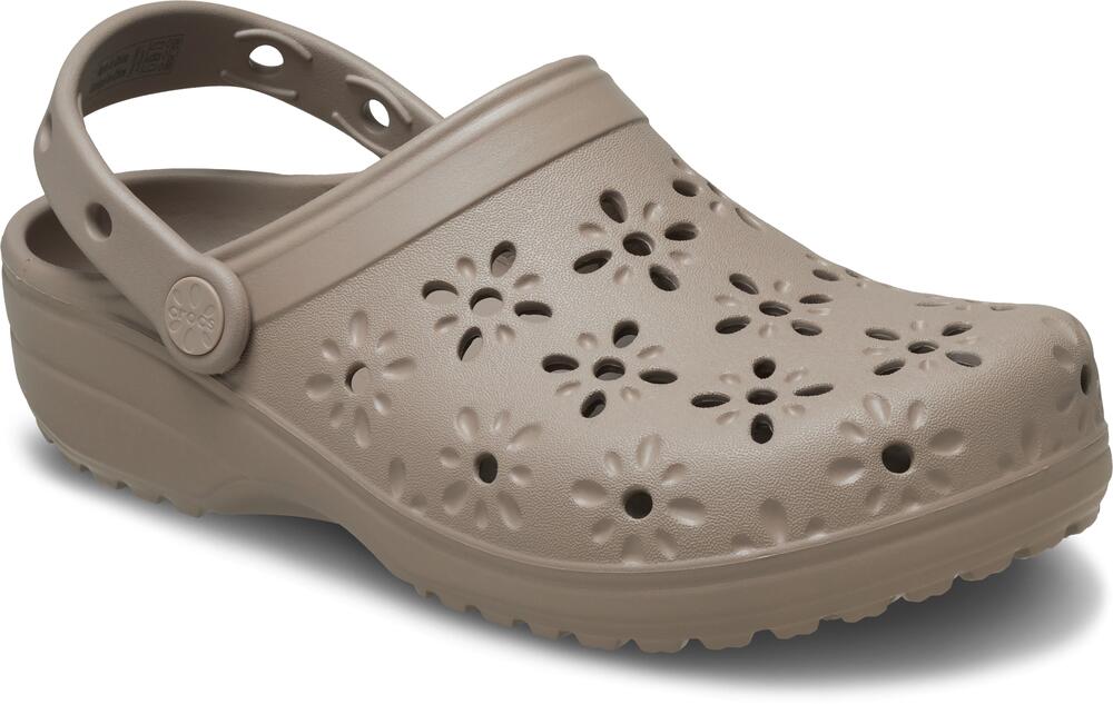 Classic Floral Cut clogs - Taupe